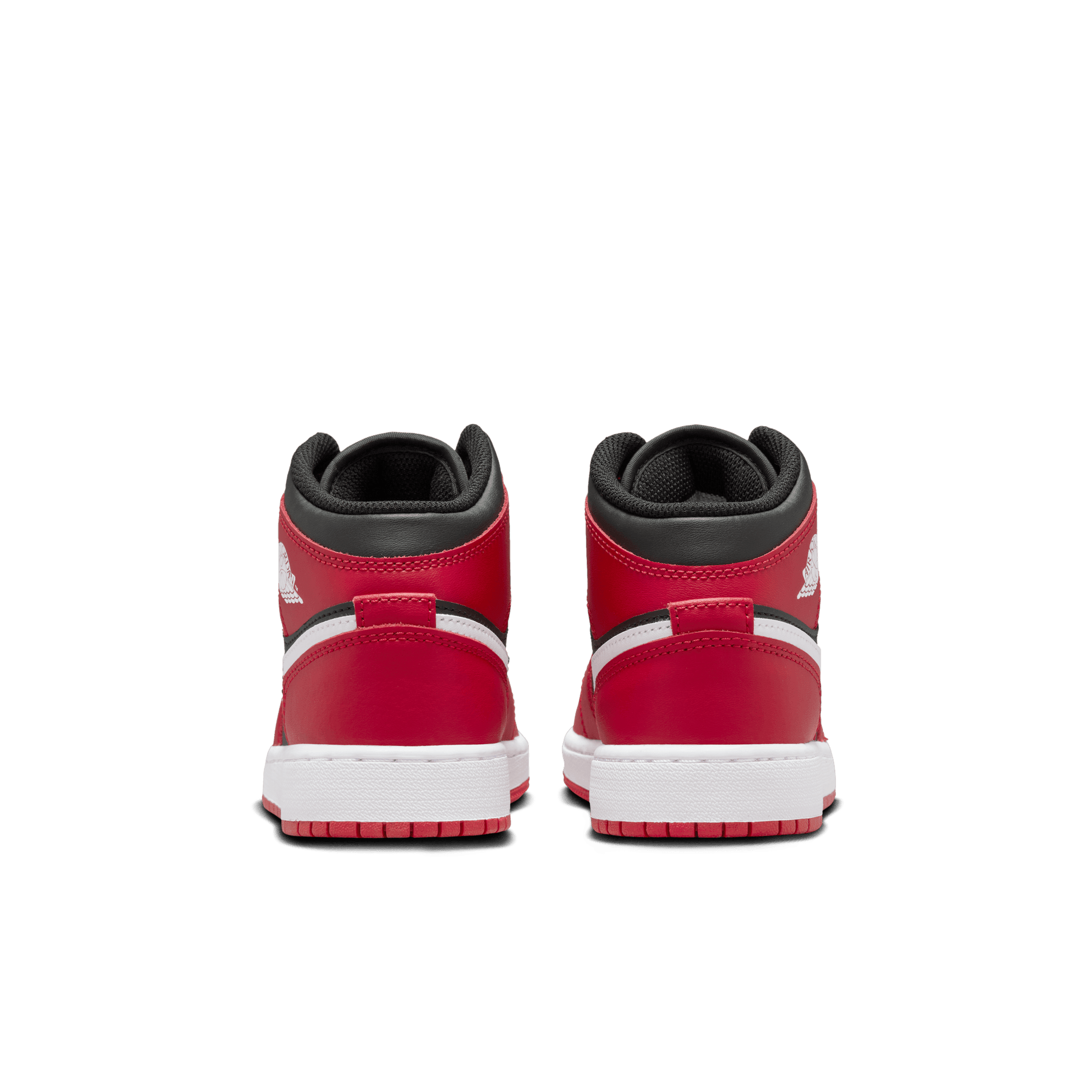 Big Kids' Air Jordan 1 Mid "Gym Red Black White"