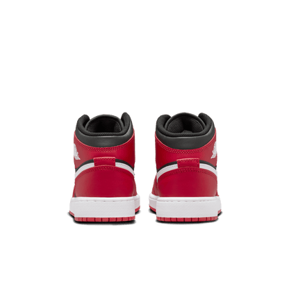 Big Kids' Air Jordan 1 Mid "Gym Red Black White"
