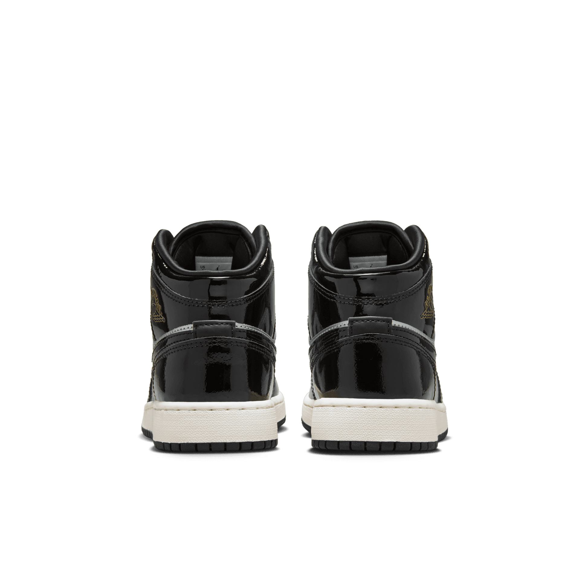 Big Kids' Air Jordan 1 Mid SE "Black Metallic Silver"